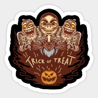 Trick Or Treat Halloween Sticker